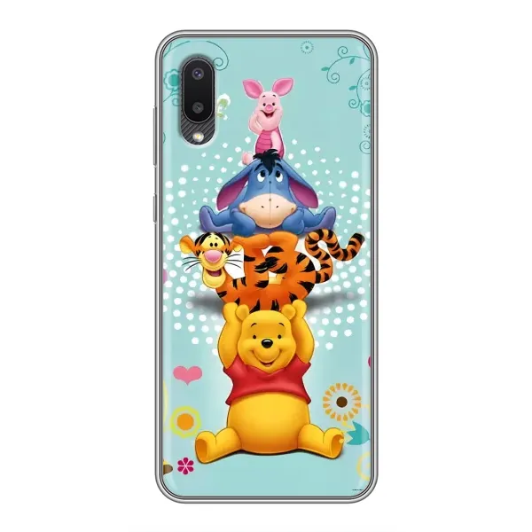 Чехол с рисунком «Винни Пух и друзья» для Samsung Galaxy M02 (M022)