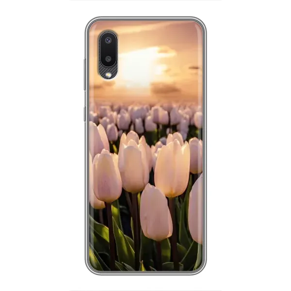 Чехол с рисунком «Закат с цветами» для Samsung Galaxy M02 (M022) Чехол с рисунком «Закат с цветами» для Samsung Galaxy M02 (M022)