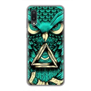 Чехлы с принтом СОВЫ для Samsung Galaxy M02 (M022) (Зеленая сова)