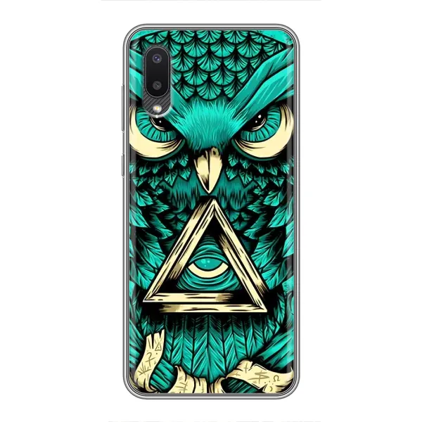 Чехол с рисунком «Зеленая сова» для Samsung Galaxy M02 (M022) Чехол с рисунком «Зеленая сова» для Samsung Galaxy M02 (M022)
