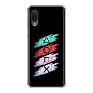 Чехол КИБЕРСПОРТ для Samsung Galaxy M02 (M022) (Значки Sony)