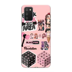 Чехлы с картинкой для Samsung Galaxy M02s (BLACK PINK коллаж)