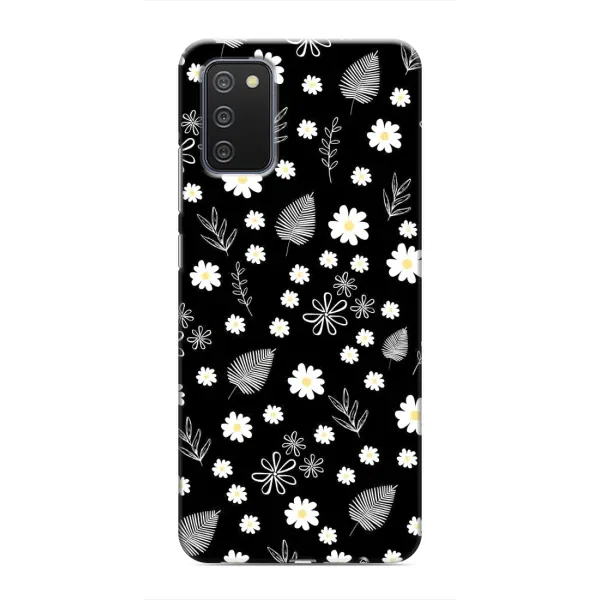 Чехол с рисунком «цветение на чорном» для Samsung Galaxy M02s Чехол с рисунком «цветение на чорном» для Samsung Galaxy M02s