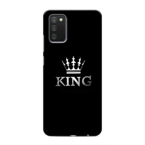 Чехол (Корона на чёрном фоне) для Самсунг Галакси М02с (KING)