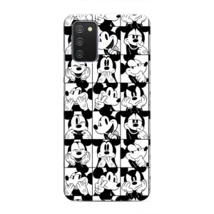 Чохли з принтом Міккі Маус на Samsung Galaxy M02s (Колаж Микки Маус)