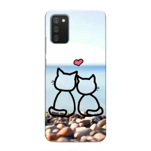 Силіконові Чохли Коханій людині для Samsung Galaxy M02s (Котейки)