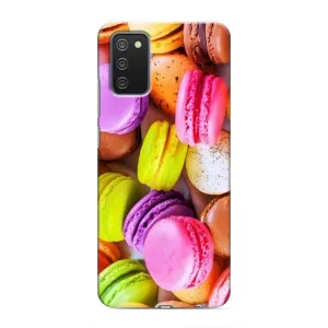 Чехол с изображением вкусной еды для Samsung Galaxy M02s (Макаруны)