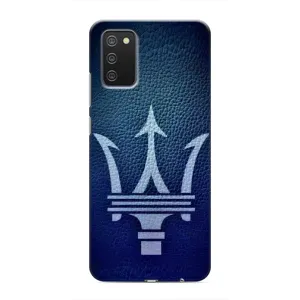Чехлы с тематикой "Крутые машины" на Samsung Galaxy M02s (Лого Maserati)