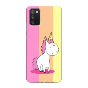 Чехол Unicorn на Samsung Galaxy M02s (Радужный Единорог)