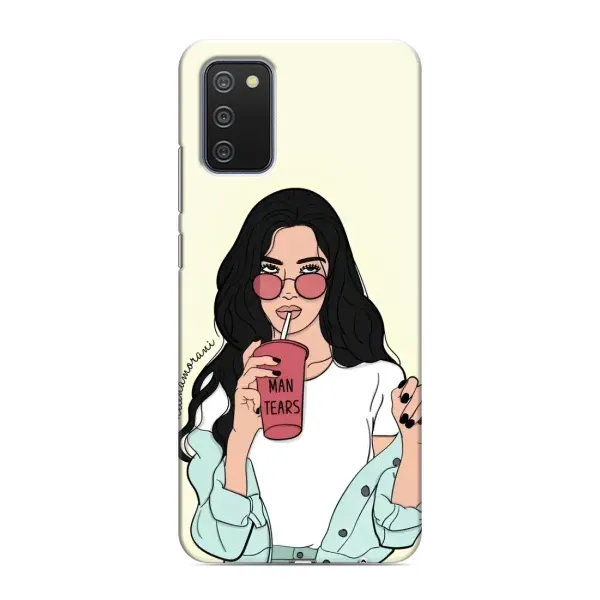 Чехол с рисунком «С напитком» для Samsung Galaxy M02s