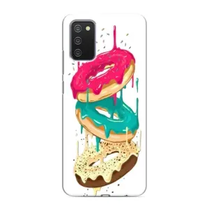 Чехол с изображением вкусной еды для Samsung Galaxy M02s (Сочные пончики)