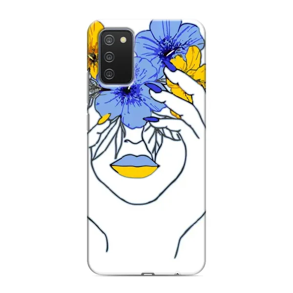 Чехол с рисунком «Украинка на всю голову» для Samsung Galaxy M02s
