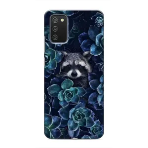Силиконовый Чехол с Енотами на Samsung Galaxy M02s (В цветах)