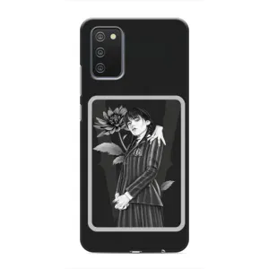 Чехлы с принтом Уэнсдей на Samsung Galaxy M02s (Венсдей картина)