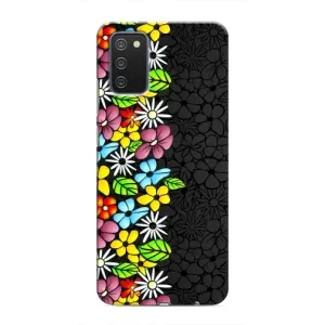 Чохол з Квітами для Samsung Galaxy M02s (Яскраві квіти)