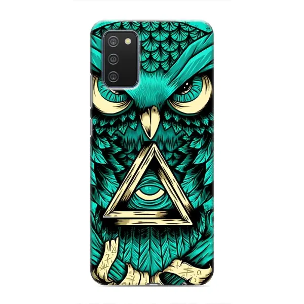Чехол с рисунком «Зеленая сова» для Samsung Galaxy M02s Чехол с рисунком «Зеленая сова» для Samsung Galaxy M02s