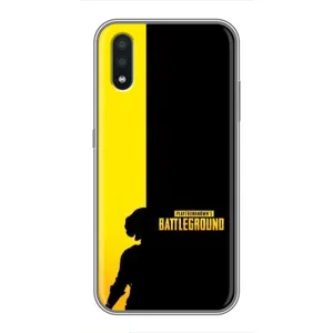 Чохол (TPU) з картинкою "Лого Пабг" на Самсунг М10 (Battlegrounds)