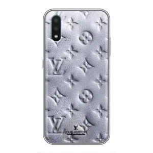 Текстурный Чехол Louis Vuitton для Самсунг М10 (Белый ЛВ)