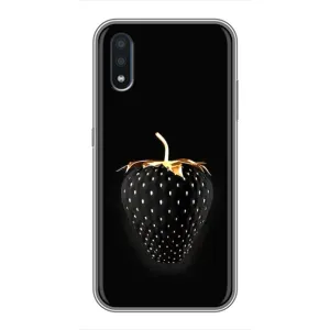 Чехол с изображением вкусной еды для Samsung Galaxy M10 (M105) (Чёрная клубника)