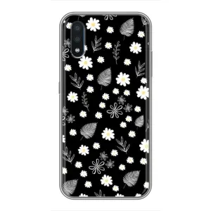 Чехлы с тематикой "ЦВЕТЫ" на Samsung Galaxy M10 (M105) (цветение на чорном)
