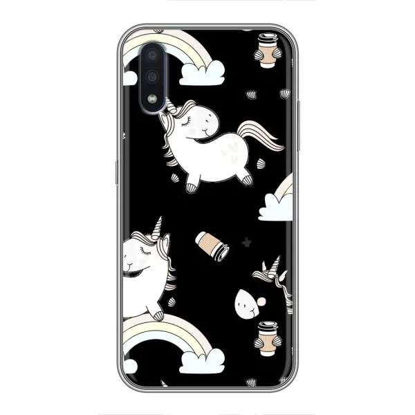 Чехол с рисунком «Единорог с кофе» для Samsung Galaxy M10 (M105)