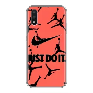 Силиконовый Чехол Nike Air Jordan на Самсунг М10 (Just Do It)