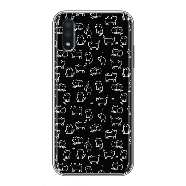 Чехол с рисунком «Котики на черном» для Samsung Galaxy M10 (M105) Чехол с рисунком «Котики на черном» для Samsung Galaxy M10 (M105)
