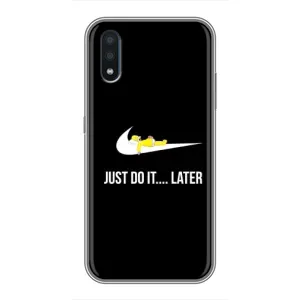 Силиконовый Чехол на Samsung Galaxy M10 (M105) с картинкой Nike (Later)