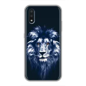Чохол з картинкою на Samsung Galaxy M10 (M105) (Лев – синій)