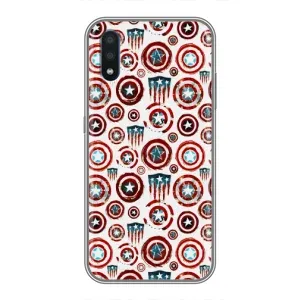 Чохол с Щітом Капітана Америки на Samsung Galaxy M10 (M105) (Марвел щити)