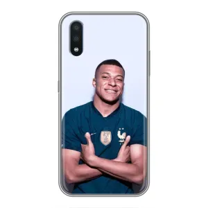 Чехол (TPU) с Футболистом на Samsung Galaxy M10 (M105) (Мбаппешичка)