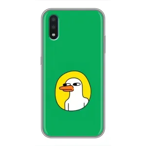 Бампер с принтом Мемы для Samsung Galaxy M10 (M105) (Мем Утка)
