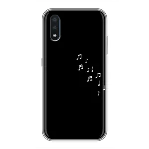 Чохол з картинками на чорному фоні для Samsung Galaxy M10 (M105) (Ноти)