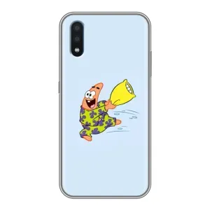 Чехлы с Патриком на Samsung Galaxy M10 (M105) (Патрик с подушкой)