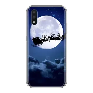 Чехол Санта Клаус для Samsung Galaxy M10 (M105) (Санта - луна)