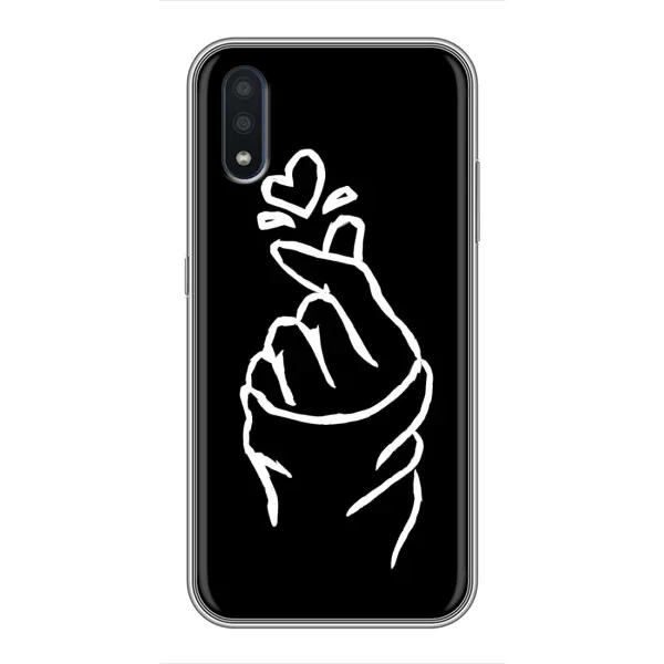 Чехол с рисунком «Сердце на черном» для Samsung Galaxy M10 (M105) Чехол с рисунком «Сердце на черном» для Samsung Galaxy M10 (M105)