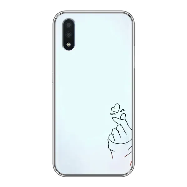 Чехол с рисунком «Сердце на голубом» для Samsung Galaxy M10 (M105) Чехол с рисунком «Сердце на голубом» для Samsung Galaxy M10 (M105)