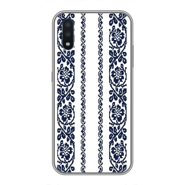 Чехол с рисунком «Синяя вышиванка» для Samsung Galaxy M10 (M105) Чехол с рисунком «Синяя вышиванка» для Samsung Galaxy M10 (M105)