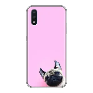Бампер для Samsung Galaxy M10 (M105) з картинкою "Песики" (Собака на рожевому)