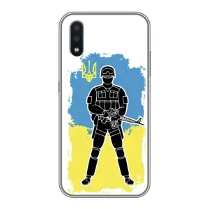Патриотические Чехлы для Самсунг М10 (Солдат Украины)