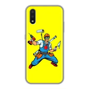 Силіконовий бампер (Працівники) на Samsung Galaxy M10 (M105) (Будівельник)