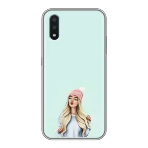 Силіконовый Чохол на Samsung Galaxy M10 (M105) з картинкой Модных девушек (В шапці)