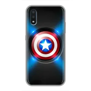 Чохол с Щітом Капітана Америки на Samsung Galaxy M10 (M105) (Яскраий Щит Капітана)