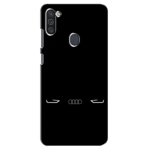 Силиконовый бампер с картинкой машины на Samsung Galaxy M11 (Силует Audi)