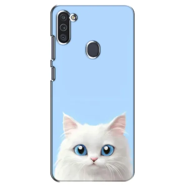 Чохол з малюнком «Білий кіт» для Samsung Galaxy M11 Чохол з малюнком «Білий кіт» для Samsung Galaxy M11