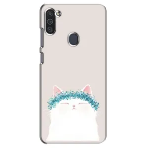 Чехол на тематику: Коты для Samsung Galaxy M11 (Белый котик)