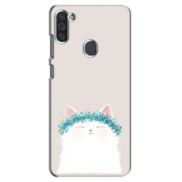 Чохол з малюнком «Білий котик» для Samsung Galaxy M11 Чохол з малюнком «Білий котик» для Samsung Galaxy M11