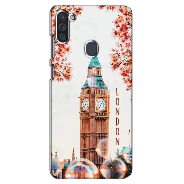 Чехол с рисунком «Часы Лондон» для Samsung Galaxy M11 Чехол с рисунком «Часы Лондон» для Samsung Galaxy M11