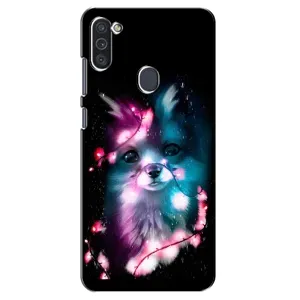 Чехол с Лисичкой для Samsung Galaxy M11 (Черная Лиса)