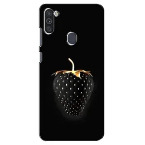 Чохол з зображенням смачної їжі для Samsung Galaxy M11 (Чорна полуниця)